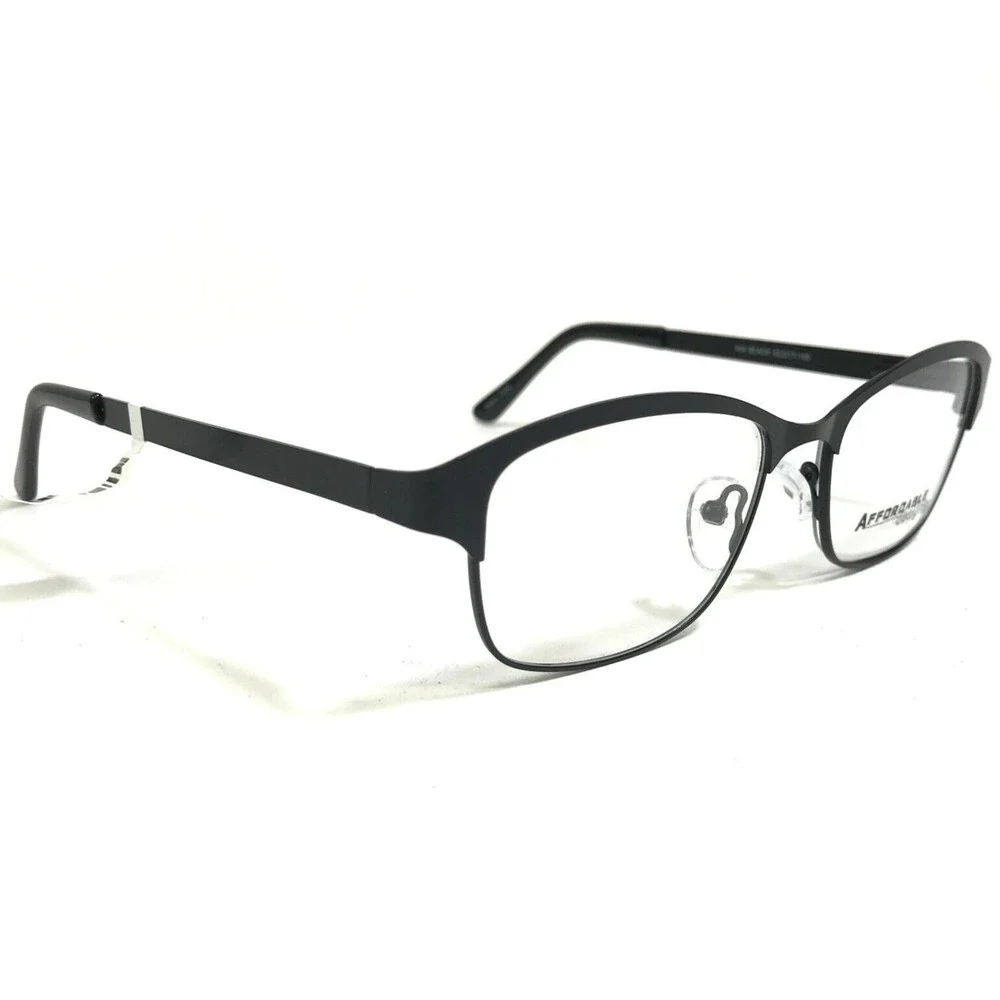 Affordable Designs Eyeglasses Frames KIA BLACK Square Full Rim 52-17-140